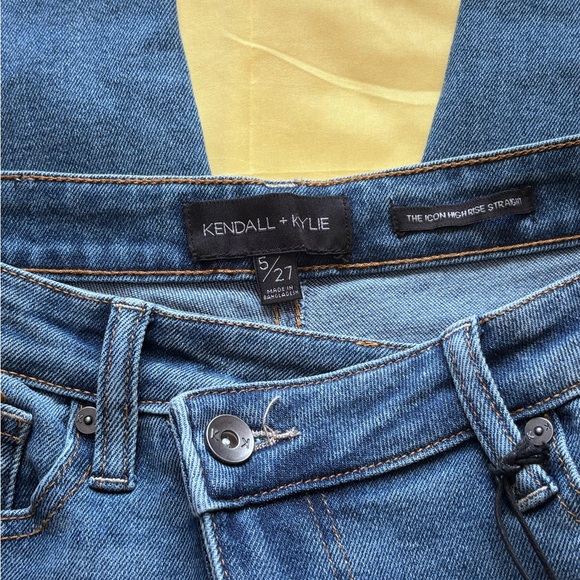 Kendall & Kylie Dark Blue Ripped Skinny Jeans - Picture 5 of 5